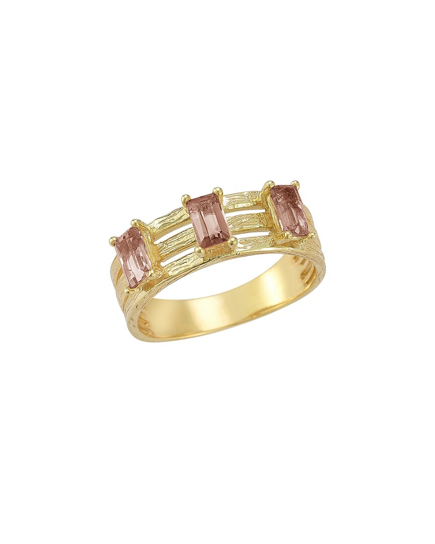 I. Reiss 14k 0.93 Ct. Tw. Diamond & Smokey Topaz Cocktail Ring