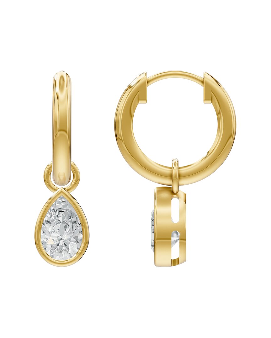 Lab Grown Diamonds Silver 1.06 Ct. Tw. Lab-grown Diamond Earrings