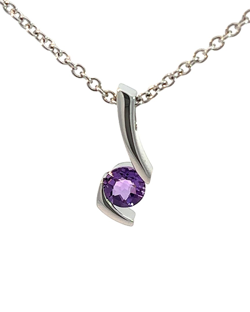 Gemstones Silver 2.00 Ct. Tw. Amethyst Necklace