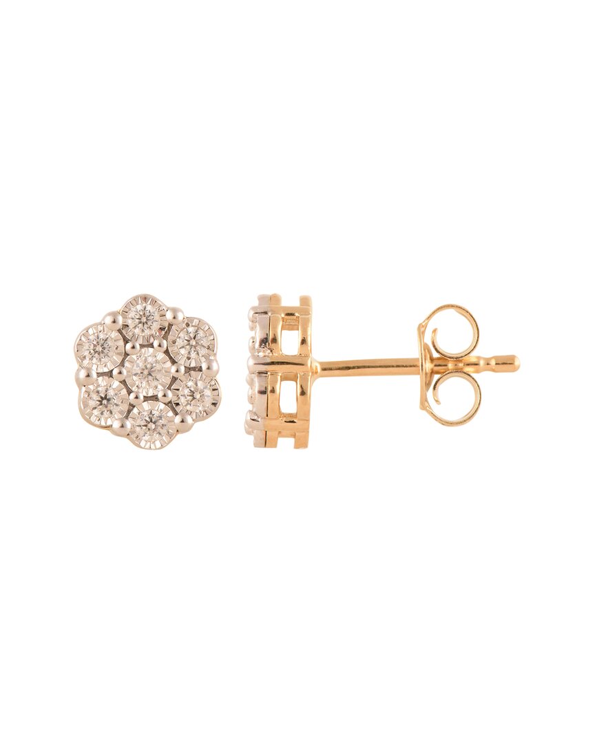 Lab Grown Diamonds Plated Silver 0.27 Ct. Tw. Lab-grown Diamond Studs