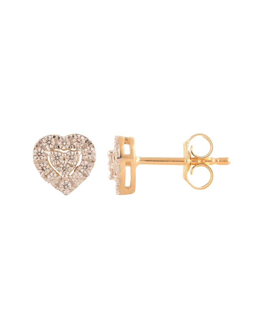 Lab Grown Diamonds Plated Silver 0.25 Ct. Tw. Lab-grown Diamond Studs