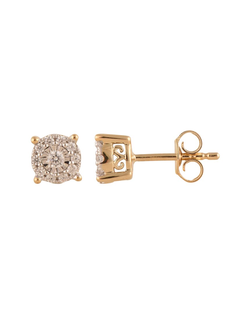 Lab Grown Diamonds Plated Silver 0.25 Ct. Tw. Lab-grown Diamond Studs