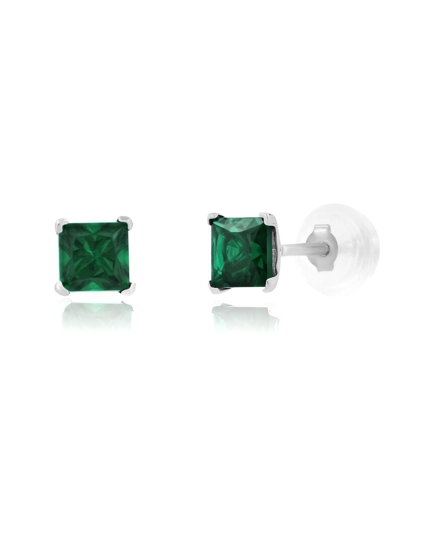 Maxcolor 14k 0.50 Ct. Tw. Lab-grown Emerald Studs