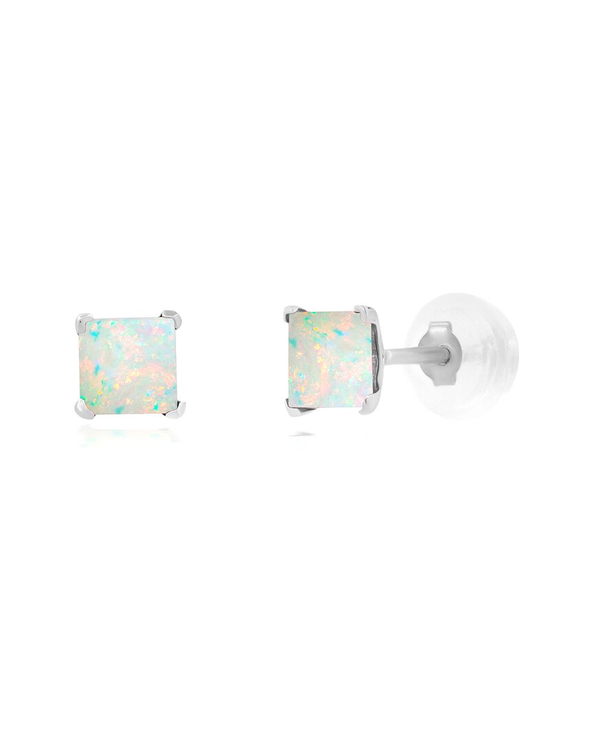 Maxcolor 14k 0.20 Ct. Tw. Lab-grown Opal Studs