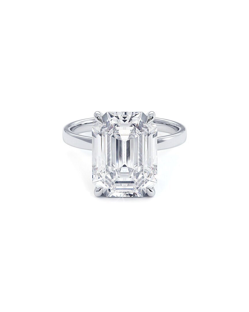 Lab Grown Diamonds 5 Carat Emerald Cut Micropave Wire Basket With . 2