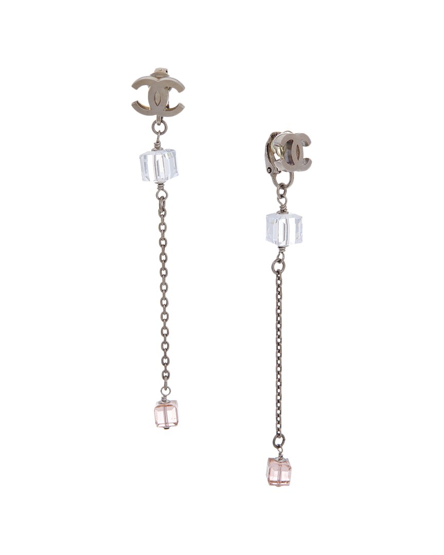 Pre-owned Chanel Cc Earrings (authentic )