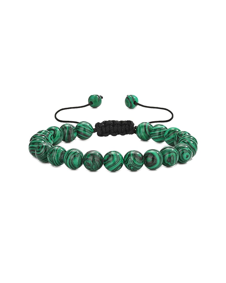 Stephen Oliver 34.50 Ct. Tw. Malachite Adjustable Bracelet In Metallic