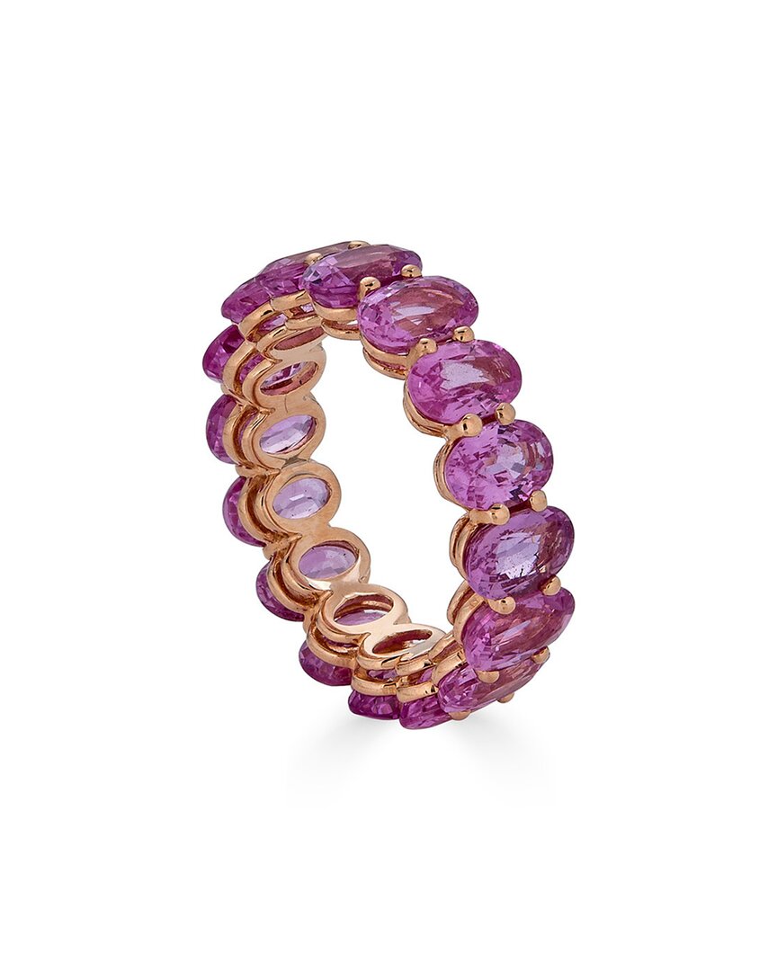Diana M. Fine Jewelry 18k Rose Gold 10.30 Ct. Tw. Ruby Eternity Ring