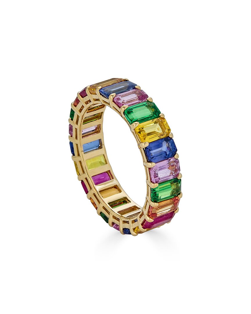 Diana M. Fine Jewelry 18k 7.50 Ct. Tw. Gemstone Eternity Ring