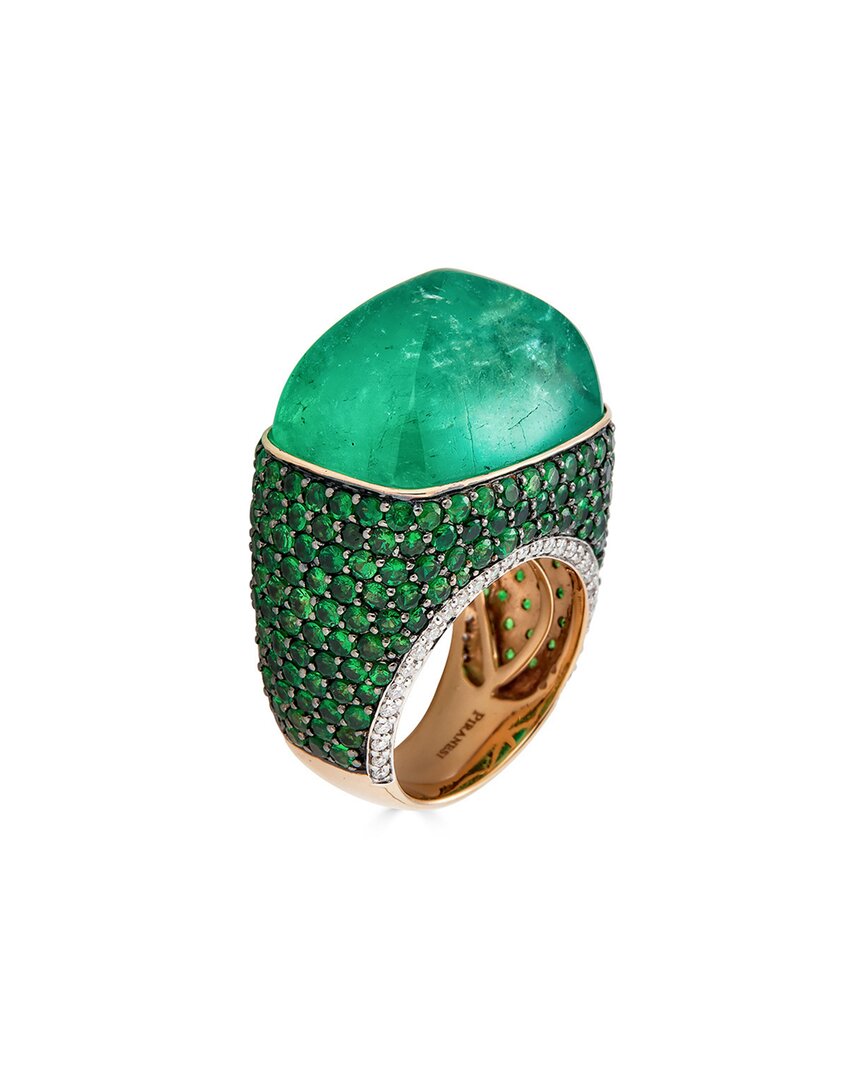 Diana M. Fine Jewelry 18k Two-tone 34.36 Ct. Tw. Diamond & Gemstone Ring
