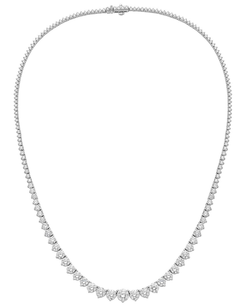 Diana M. Fine Jewelry 14k 10.00 Ct. Tw. Lab-grown Diamond Tennis Necklace