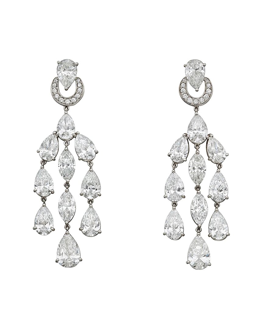 Bulgari Platinum 13.50 Ct. Tw. Diamond Chandelier Earrings (authentic Pre- Owned)