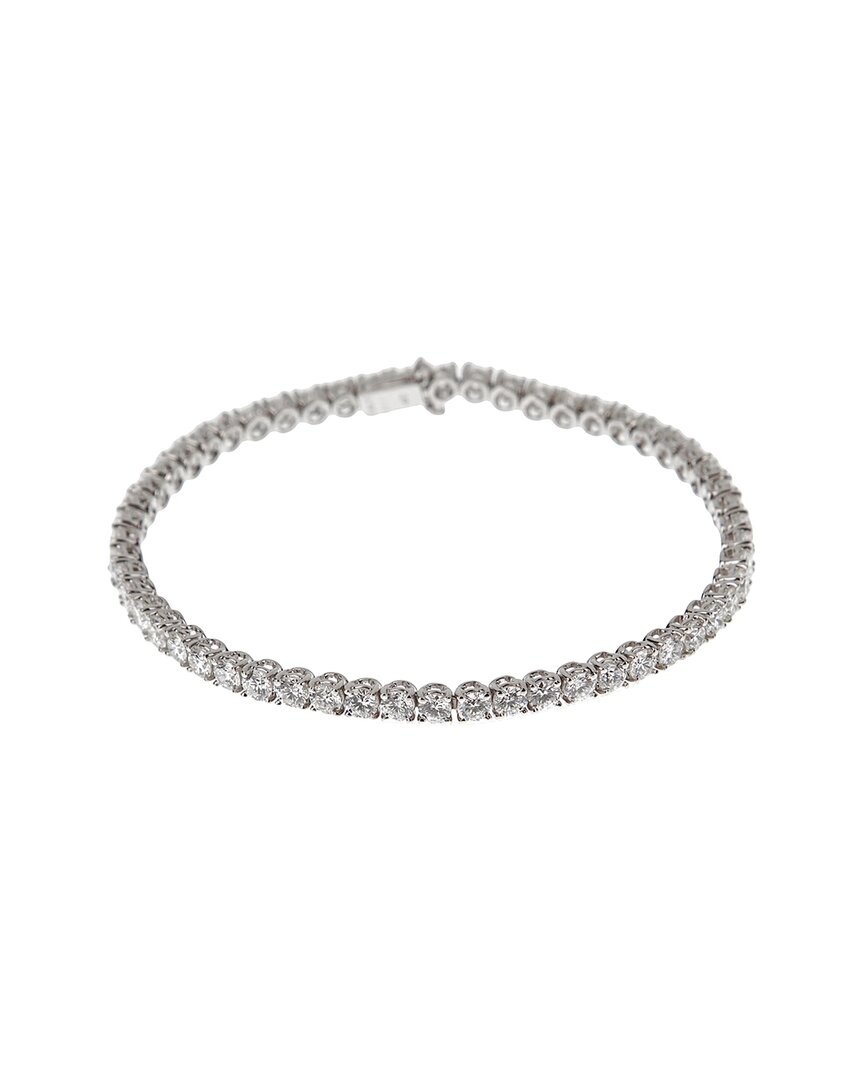 Bulgari 18k 6.00 Ct. Tw. Diamond Griffe Tennis Bracelet (authentic )