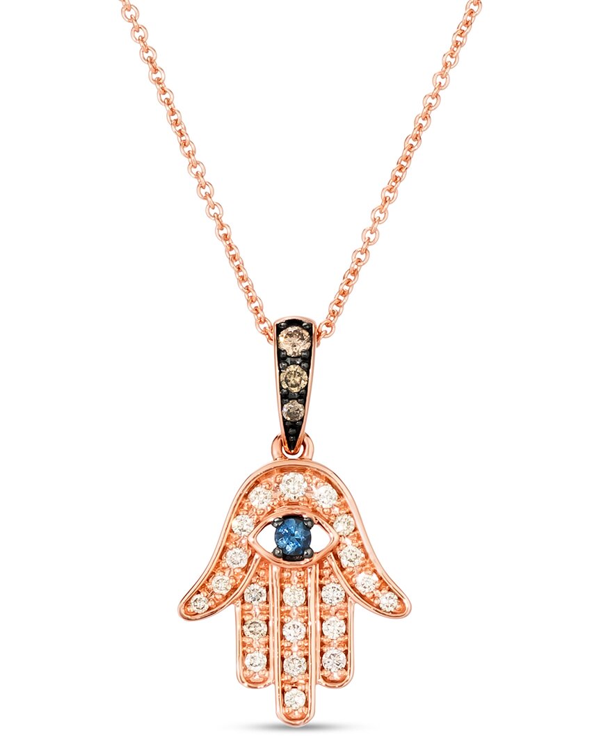Le Vian ® Hamsa Collection 14k Rose Gold 0.21 Ct. Tw. Diamond & Sapphire Pendant