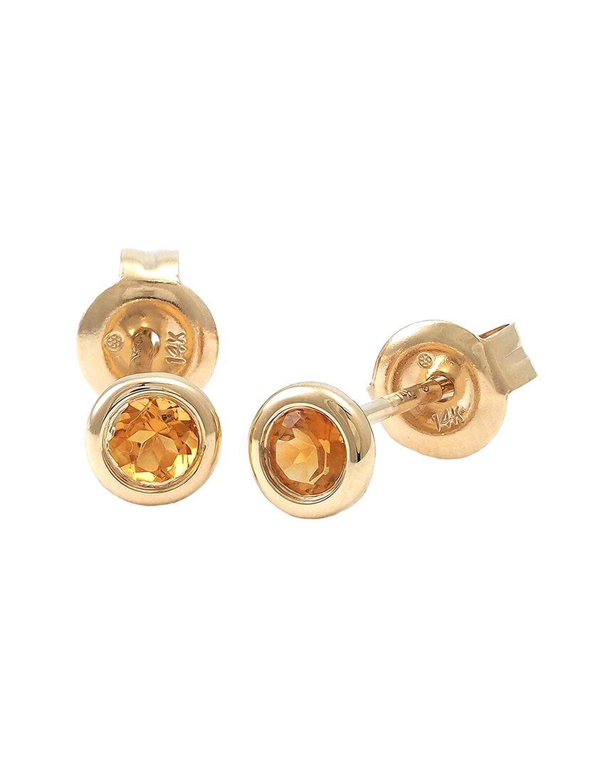 Gemstones Classic 14k 0.20 Ct. Tw. Citrine Earrings