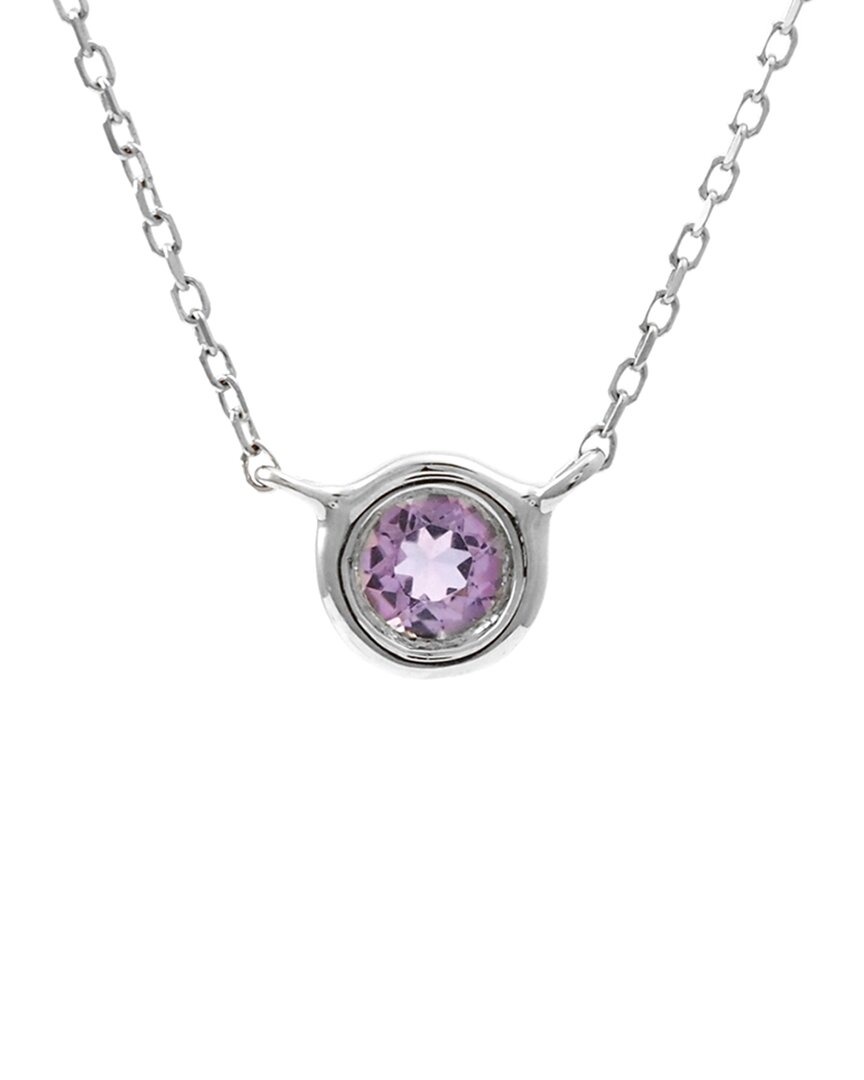 Gemstones 14k 0.11 Ct. Tw. Amethyst Necklace