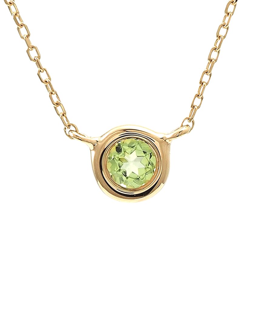 Gemstones 14k 0.12 Ct. Tw. Peridot Necklace