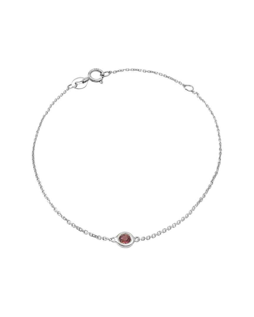 Gemstones Classic 14k 0.10 Ct. Tw. Pink Tourmaline Bracelet