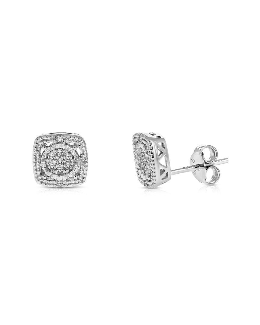 Amairah Silver 0.10 Ct. Tw. Diamond Studs