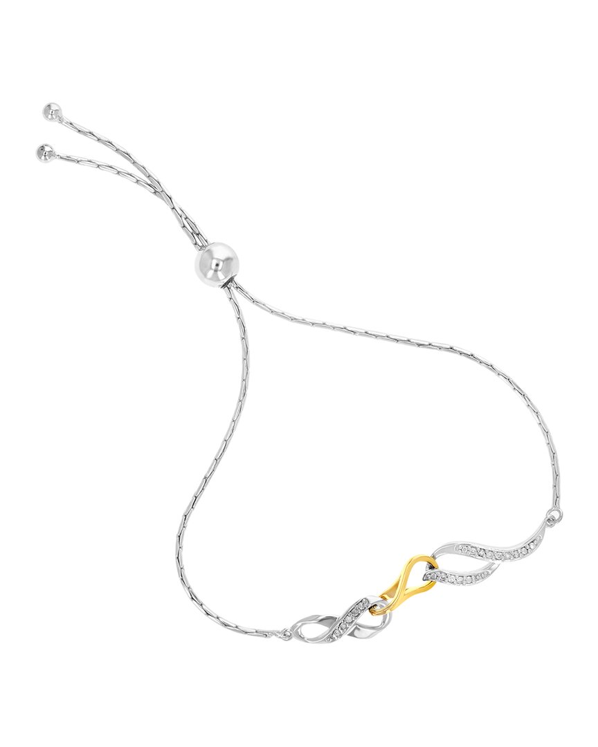 Amairah Vermeil 0.10 Ct. Tw. Diamond Bolo Bracelet