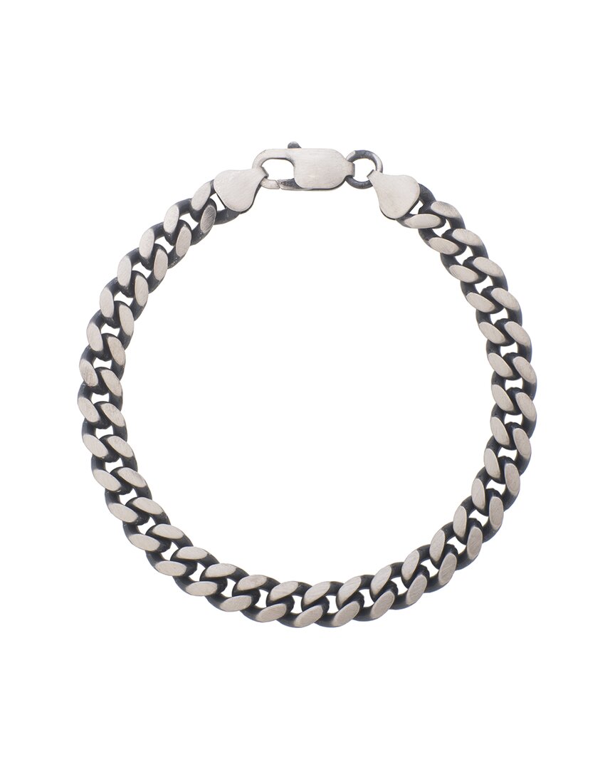 Italian Silver Fancy Chain Bracelet