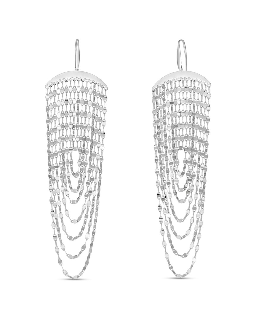 Italian Silver Dangle Earrings