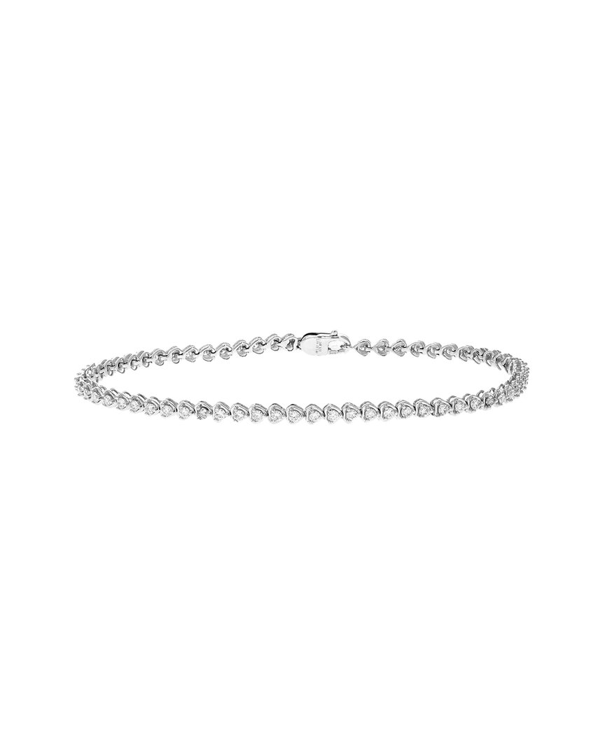 Amairah 1 Cttw Lab Grown Diamond Tennis Bracelet In Sterli