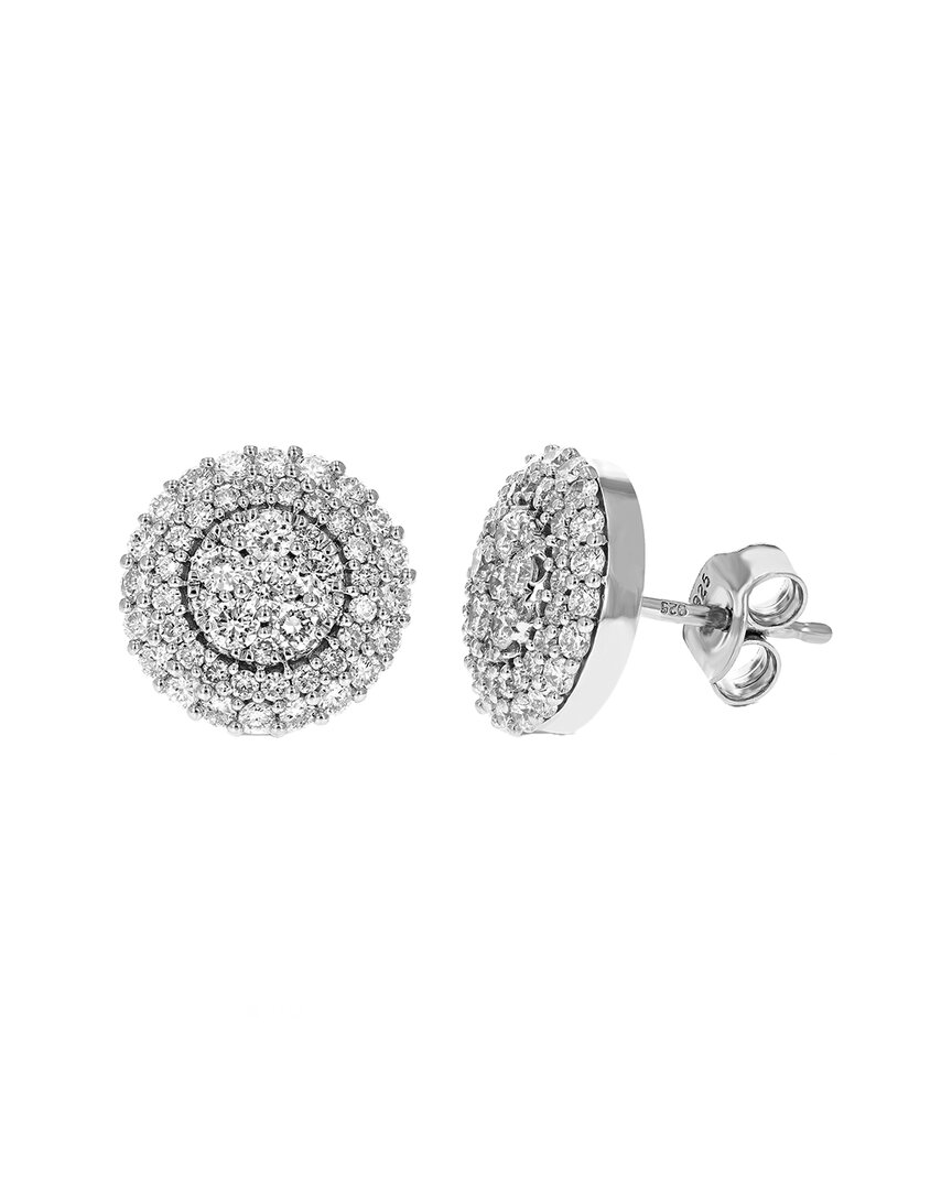 Amairah 1.50 Cttw Lab Grown Diamond Stud Earrings In Sterl