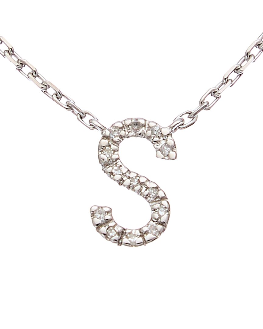 Jane Basch Diamond Initial Necklace (a-z)