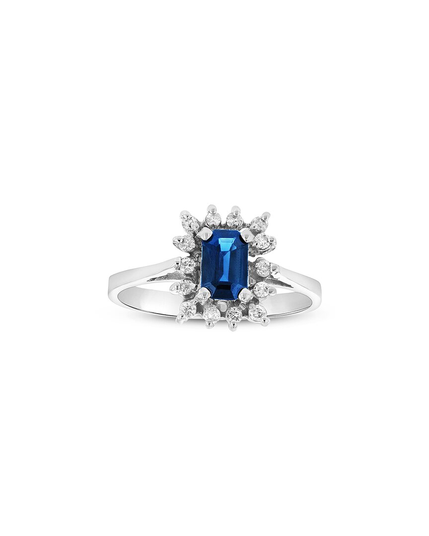 Levaron 14k 0.75 Ct. Tw. Diamond & Sapphire Cocktail Ring