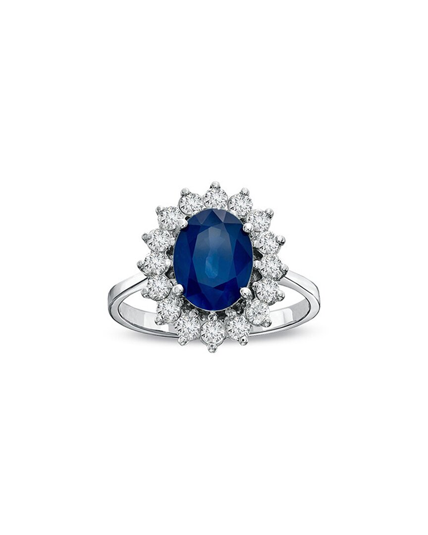 Levaron 14k 2.75 Ct. Tw. Diamond & Sapphire Cocktail Ring