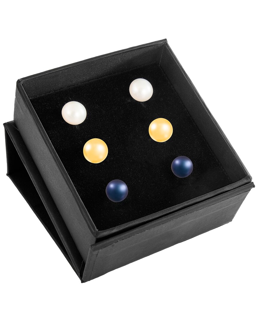 Splendid Pearls 9-10mm Pearl Stud Earrings