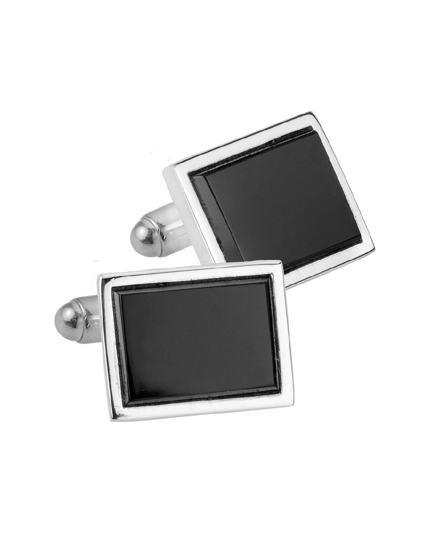 Non Branded Silver Rectangle Cufflinks