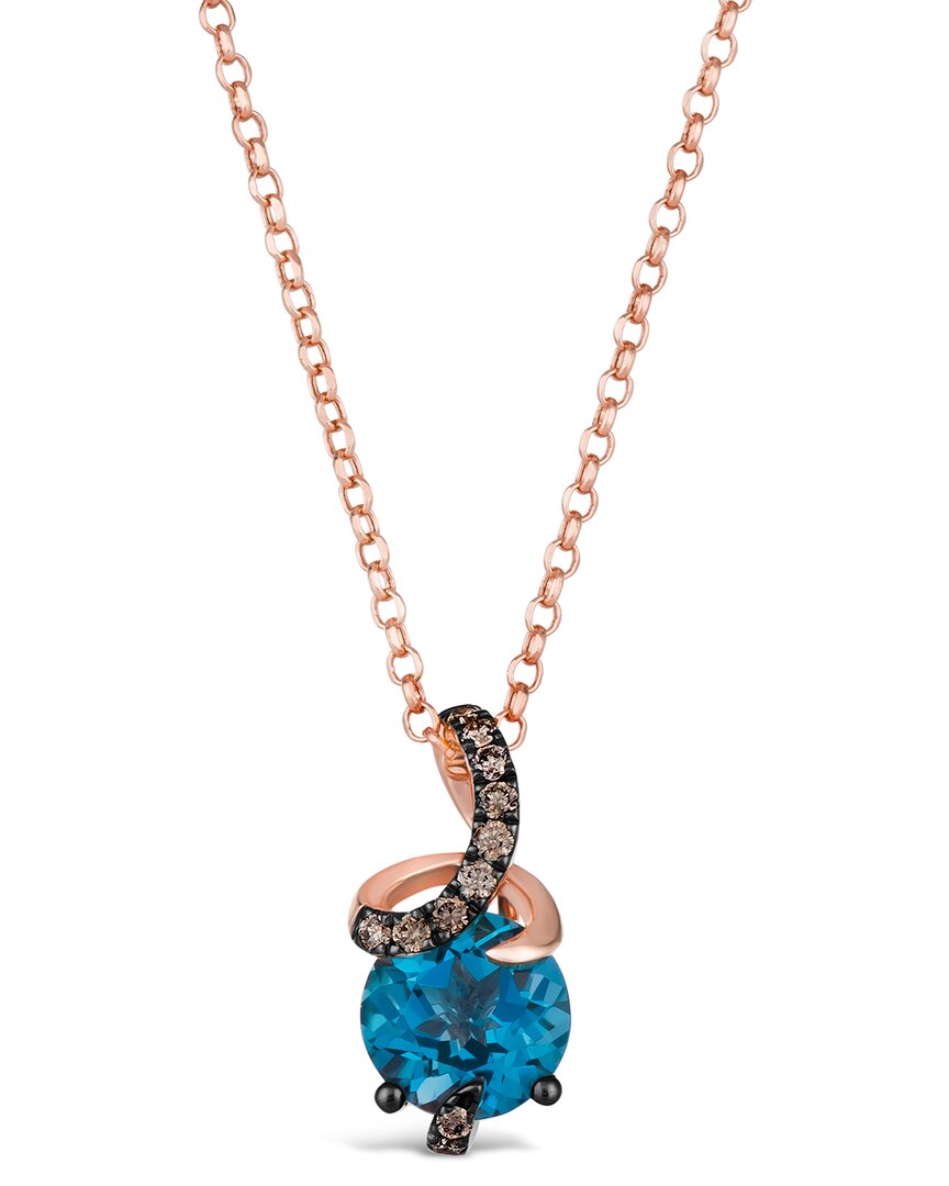 Le Vian ® Wrapped In Love 14k Rose Gold 2.14 Ct. Tw. Diamond & Topaz Pendant
