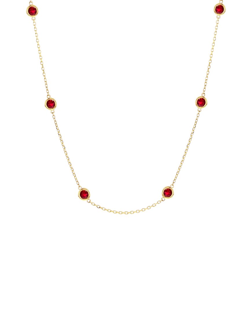 Jewels By Viomo 18k 3.60 Ct. Tw. Ruby By The Yard Necklace