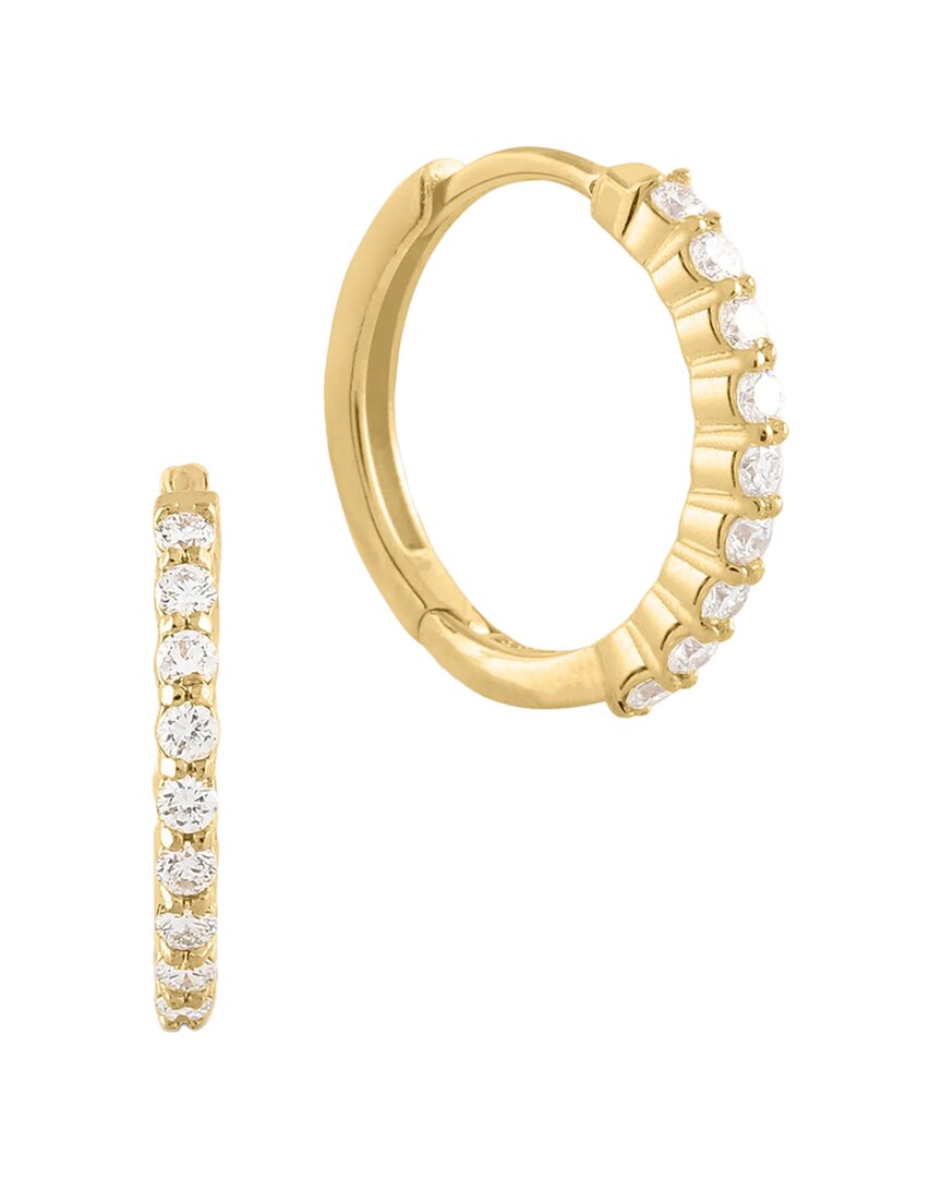 Pajure Fine Jewelry 14k 0.27 Ct. Tw. Lab-grown Diamond Huggie Hoops