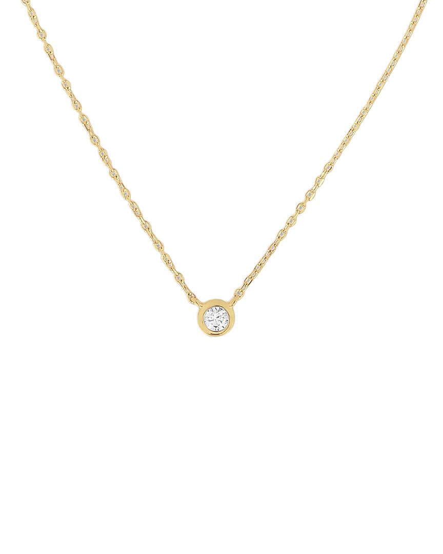 Pajure Fine Jewelry 14k 0.06 Ct. Tw. Lab-grown Diamond Pendant Necklace
