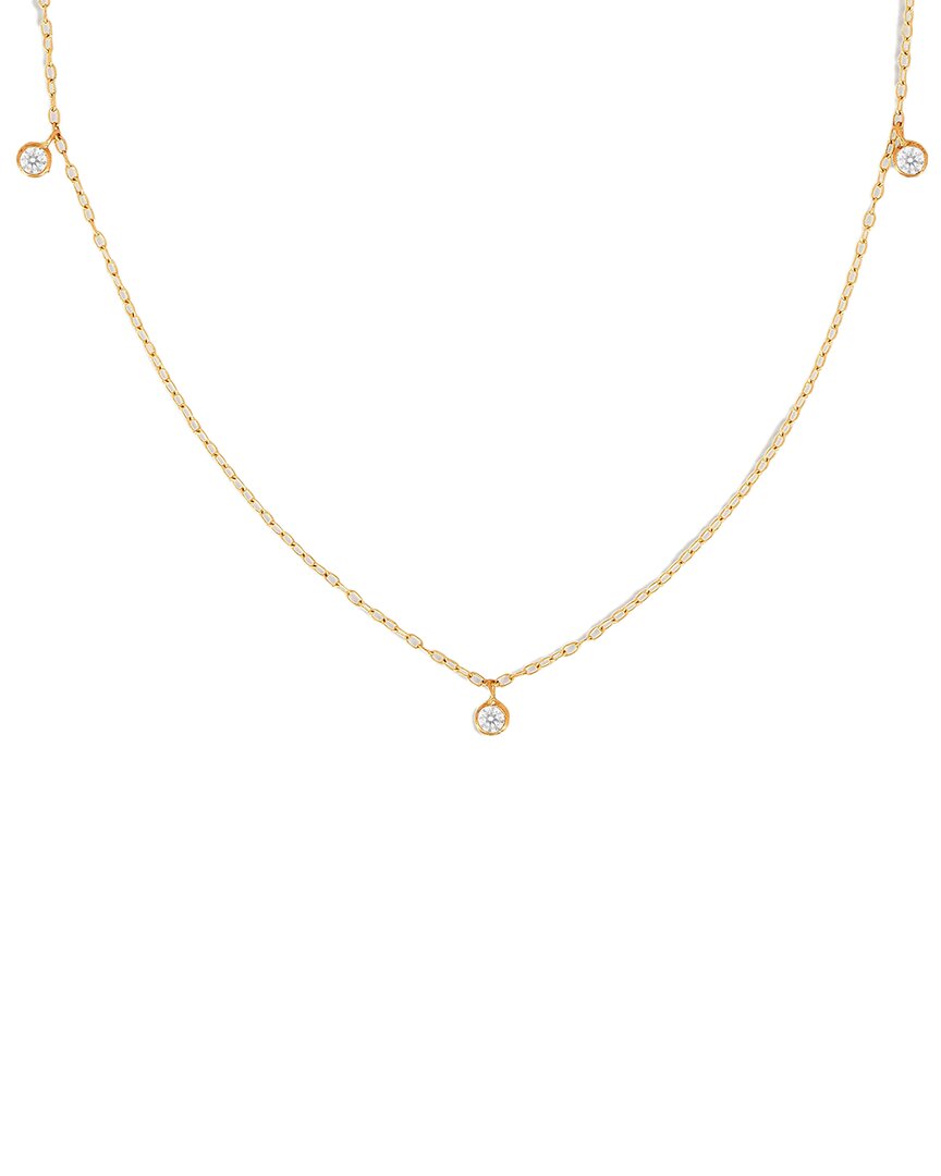 Pajure Fine Jewelry 14k 0.06 Ct. Tw. Lab-grown Diamond Charm Necklace