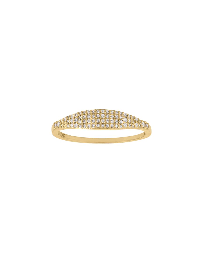 Pajure Fine Jewelry 14K 0.45 ct. tw. Lab-Grown Diamond Thin Dome Ring