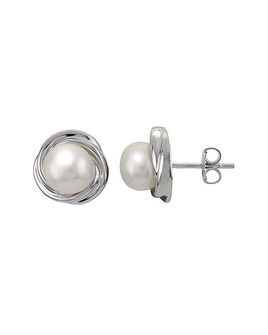 Pearls Imperial Silver 8-8.5mm Freshwater Pearl Earrings