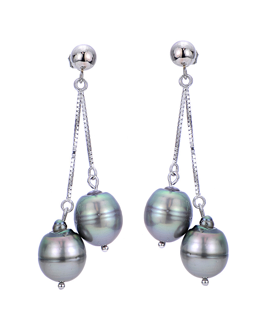 Pearls Imperial 14k 9-10mm Tahitian Pearl Earrings