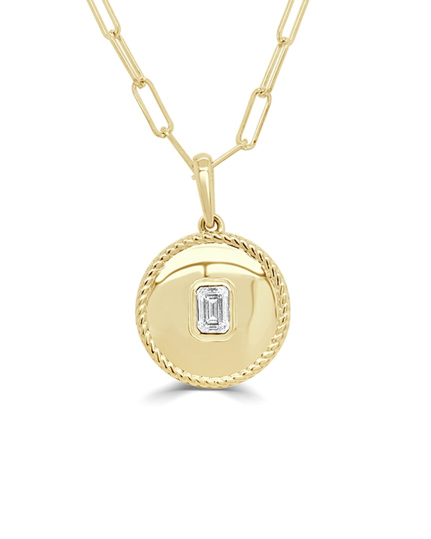 Sabrina Designs 14k 0.26 Ct. Tw. Diamond Medallion Necklace
