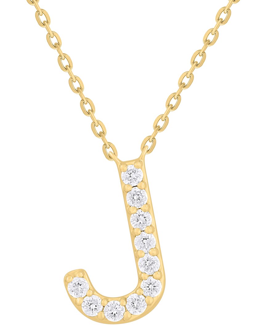 Sabrina Designs 14k 0.18 Ct. Tw. Diamond J Initial Pendant
