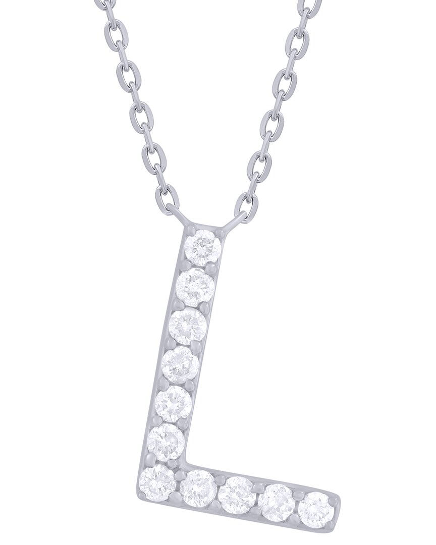 Sabrina Designs 14k 0.21 Ct. Tw. Diamond L Initial Pendant