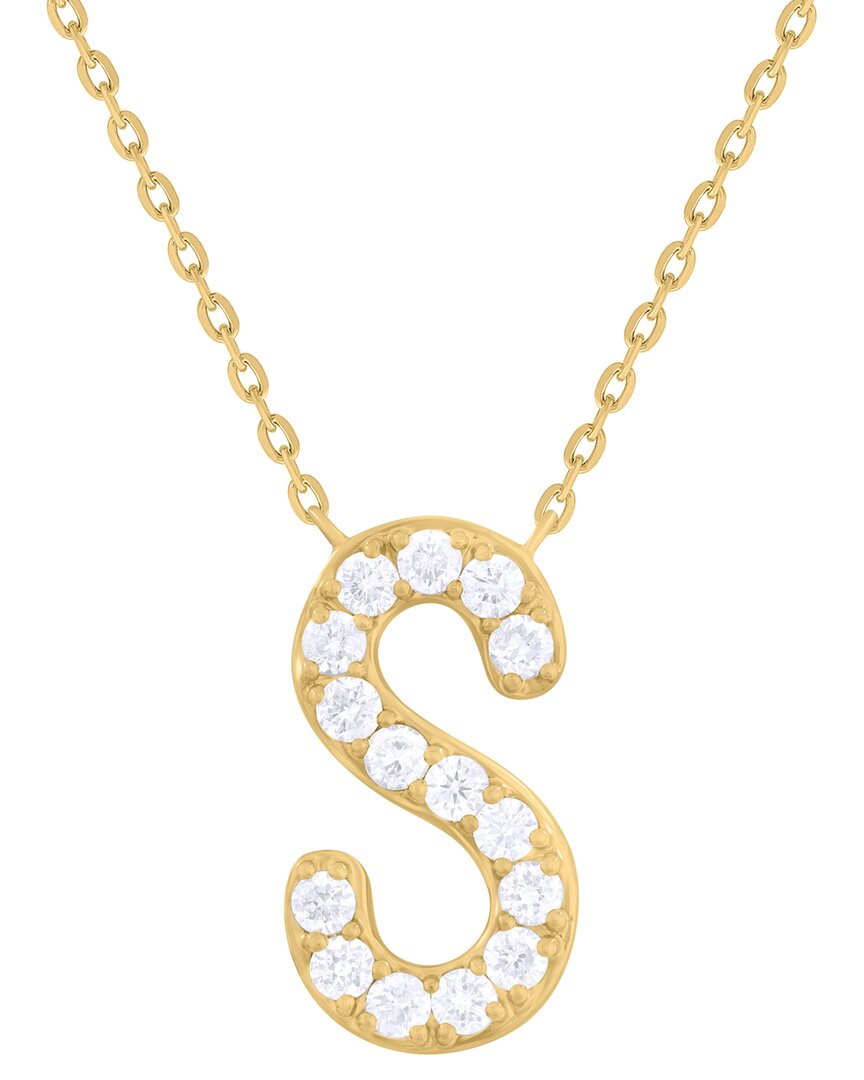 Sabrina Designs 14k 0.21 Ct. Tw. Diamond S Initial Pendant