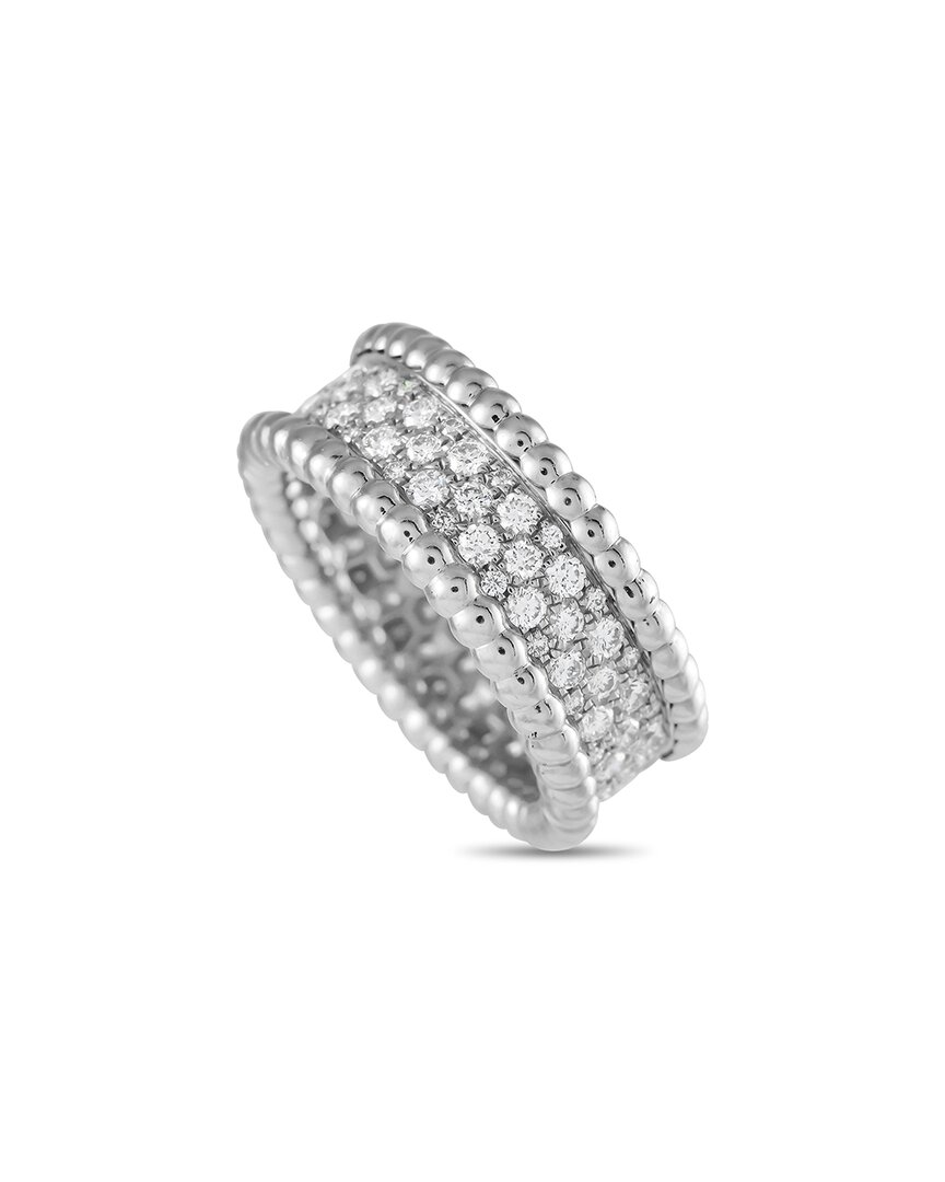 Van Cleef & Arpels 18k 1.11 Ct. Tw. Diamond Perlee Ring (authentic )