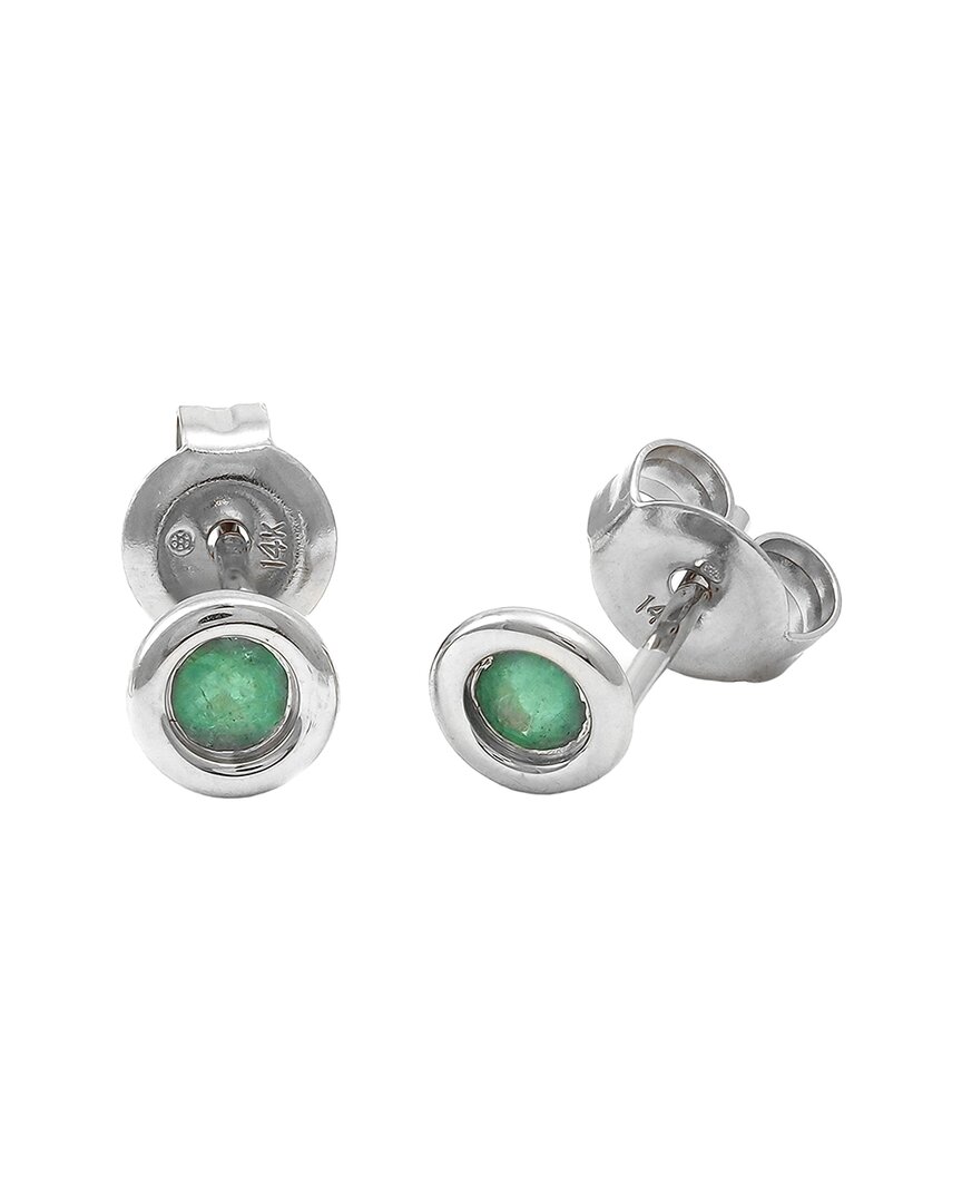 Gemstones Classic 14k 0.19 Ct. Tw. Emerald Earrings
