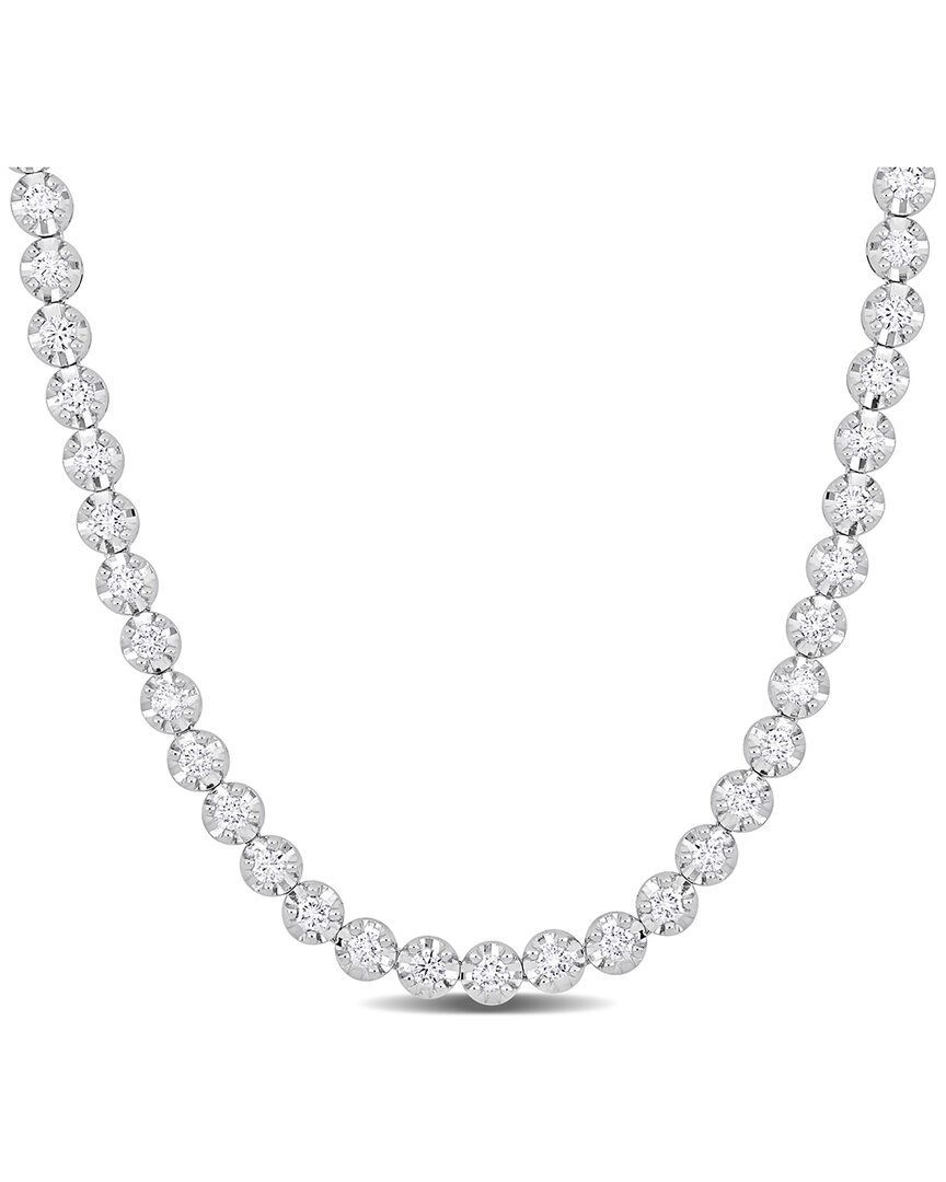 Lab Grown Diamonds Creative Forever 14k 10.74 Ct. Tw. Lab-grown Diamond Tennis Necklace