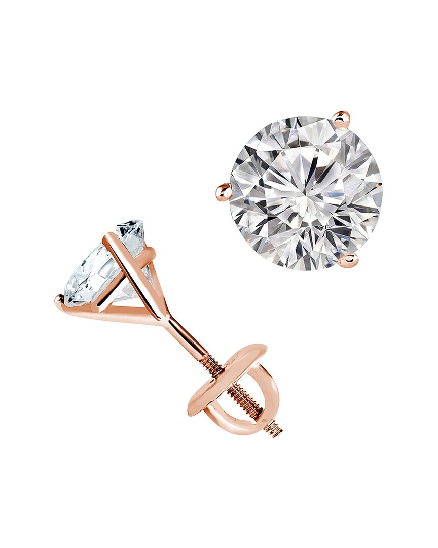 Lab Grown Diamonds 14k Rose Gold 1.50 Ct. Tw. Lab-grown Diamond Earrings