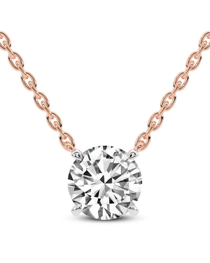 Lab Grown Diamonds 14k Rose Gold 3.00 Ct. Tw. Lab-grown Diamond Necklace